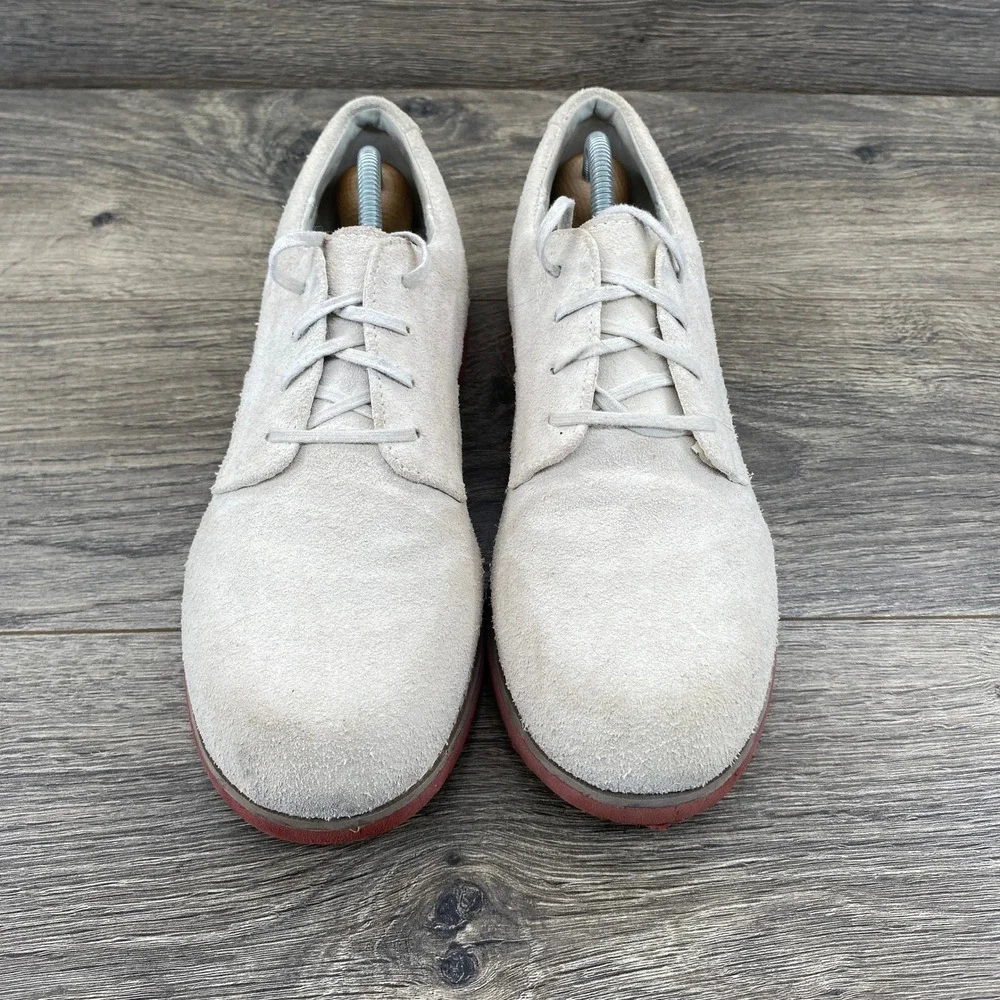 Sperry Top-Sider Tevin Boys Suede Oxford Shoes Sand Beige Size 5.5 YB26435F